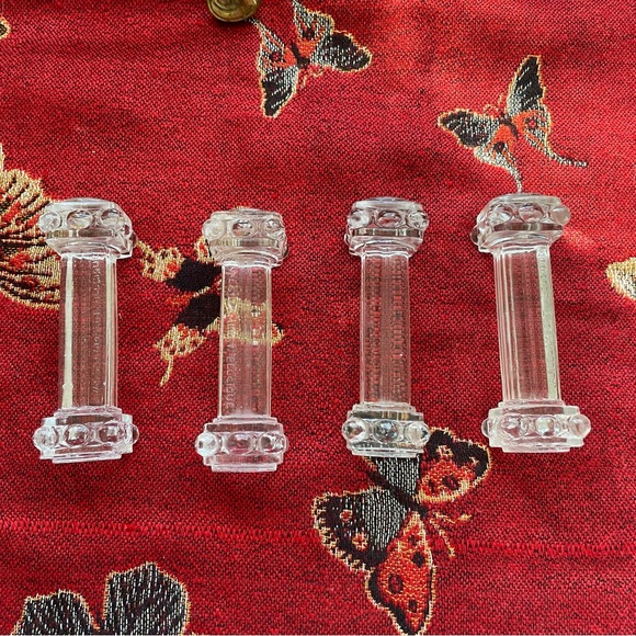 Vintage Knife Rest Bundle of 4 Crystal Val St. Lambert Sweet! - Picture 1 of 1